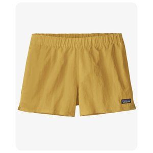 Patagonia Barely Baggies 2.5” Yellow Shorts sz M